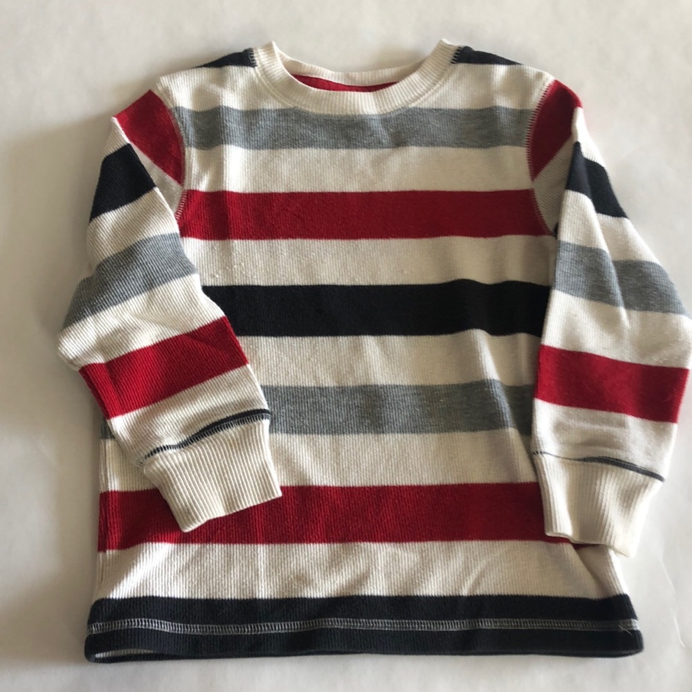 Boys striped pullover shirt size small (4)